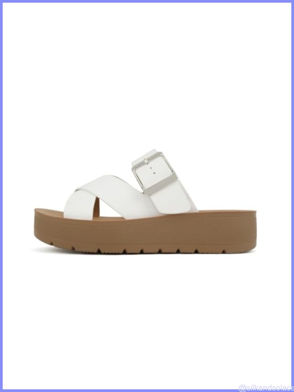 Open Toe Multi-Strap Flatform Sandals with 1.50" Platform - Picture 1 of 4